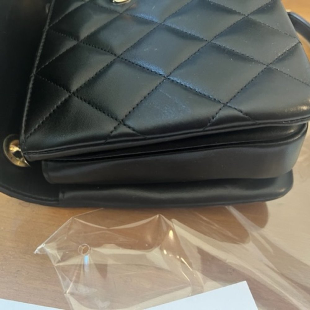 Chanel Black Quilted Lambskin Small Trendy CC Dual Handle Flap Gold Hardware - Picture 15 of 15